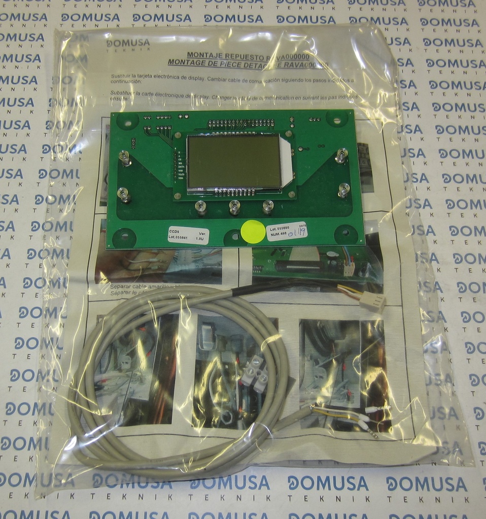 Placa electronica Domusa Avanttia CCD9 display (para nº matricula inferior a 1804510281) (CELC000286)