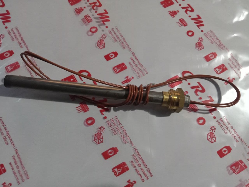 Resistencia encendido long. 140, diam. 9.9mm 3/8 270w conex. 3/8 long. hasta el tope rosca 130mm – 62647