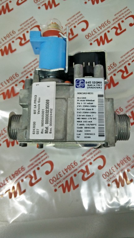Valvula gas Sime Format DGT 25BF - Metropolis DGT BF (Compatible con: 9160026-053560-XC800081-997089-65100516-20007784-BI1093104-VAL0302P-7817489-2744353)