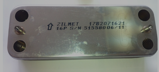 Intercambiador placas Tifell Preminox 26 (16placas IPT172x42mm. anclajes 172mm)