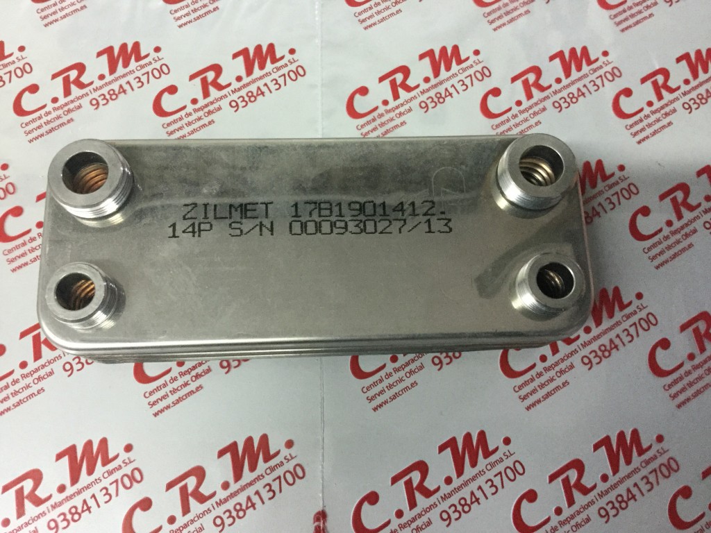 Intercambiador placas Tifell Eurofell (14placas IPR154x40mm 3/4-1/2 con toma 1/8 NTC) – CKINAA10
