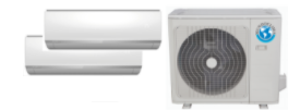 Aire Acondicionado CONJUNTOS MULTI SPLIT PARED INVERTER 2x1 Serie MUPR-H9M | Modelo 2x1 MUPR-18x2-H9M | Refrigeración (kW) 3,75+3,75 | Calefacción (kW) 4,0+4,0
