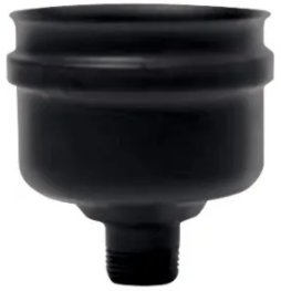 Descarga de condensación diámetro 80mm inoxidable aisi 316l negro mate para estufas de pellet