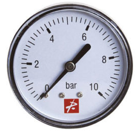 Manómetro posterior de Potermic Ø50 0-25 bar – 0P5025