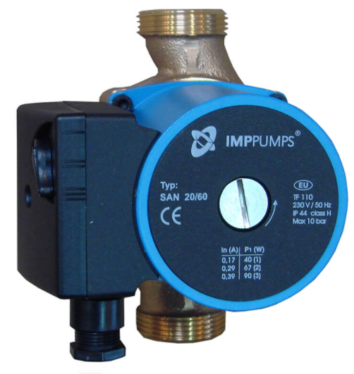 BOMBA CIRCULADORA IMP PUMPS 3 VELOCIDADES GHN 32/80-180 COMPATIBLE CON GRUNFOS UPS 32/80-180 Y WILO STAR RS 30/8 (2")