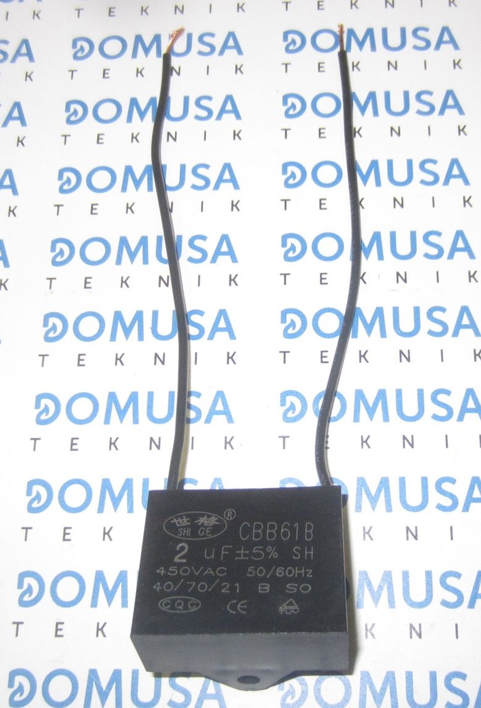 Condensador 02.0UF Domusa Bioclass NG (para motor ref. CFOV000136)