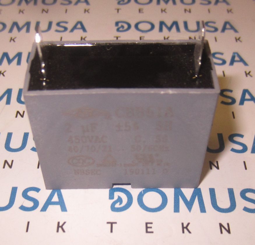 Condensador 02.0UF Domusa Bioclass NG 25 ventilador