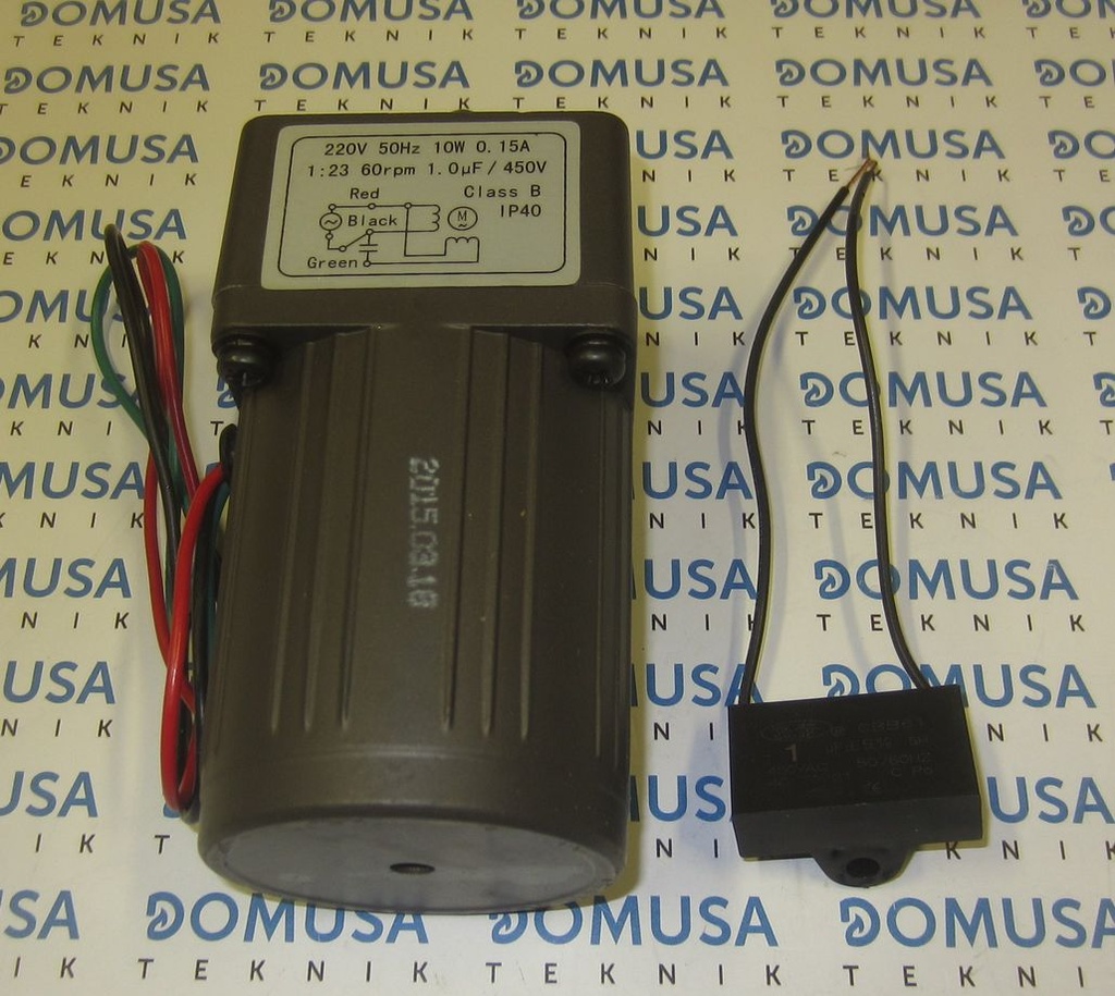 Motor Domusa Bioclass 9/15/25/42 placa cenizas 10W-1/23