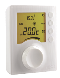 Termostato ambiente Delta Dore Tybox 31 via cable, digital electronico con ruleta – 6053001