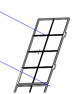 Filtro aire Haier AD71S2SM3FA unidad interior