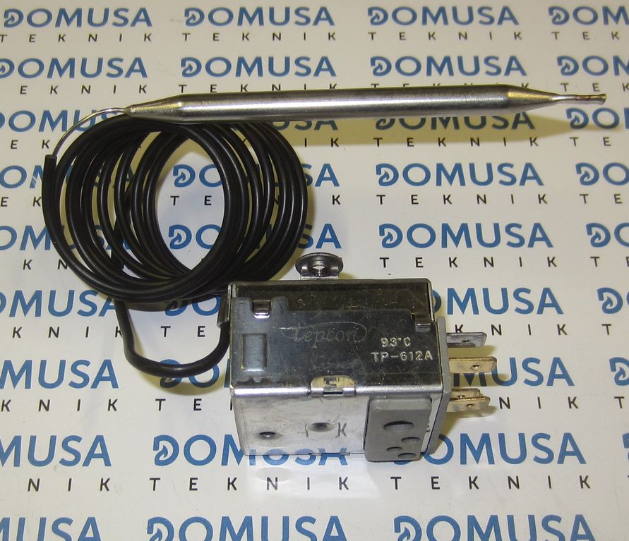 Termostato Domusa fijo 93º capilar 1,5m.