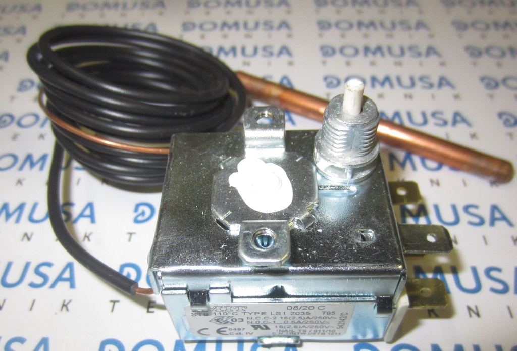 Termostato Domusa limite 110º capilar de 1.5m. – CELC000022