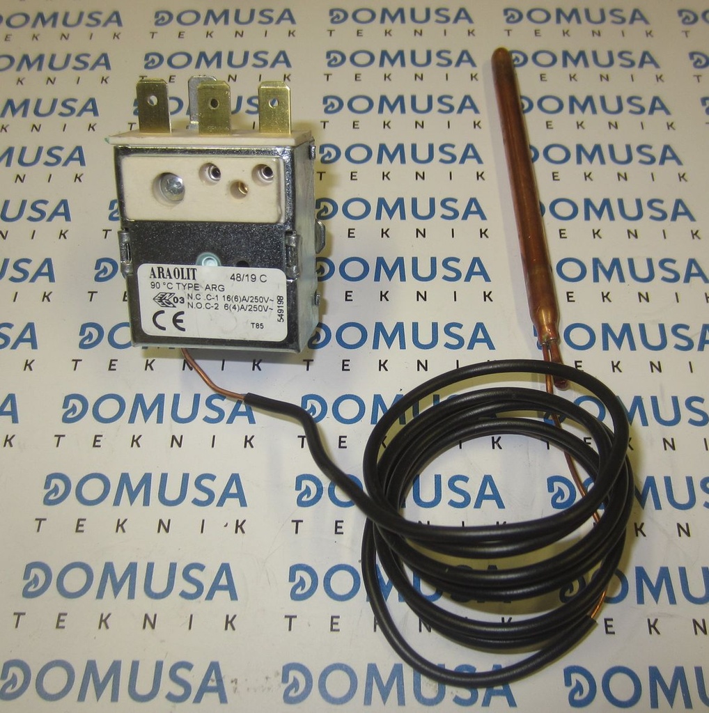 Termostato Domusa Sanit - BT Duo 150 control 0-090º capilar 1.0m. (CELC000008)