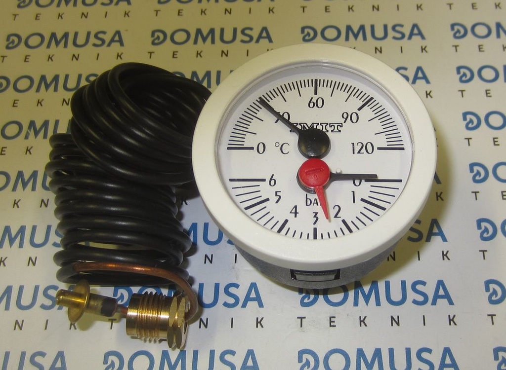 Termohidrometro Domusa (ø52-0/6b-0/120º-1000mm-1/4)