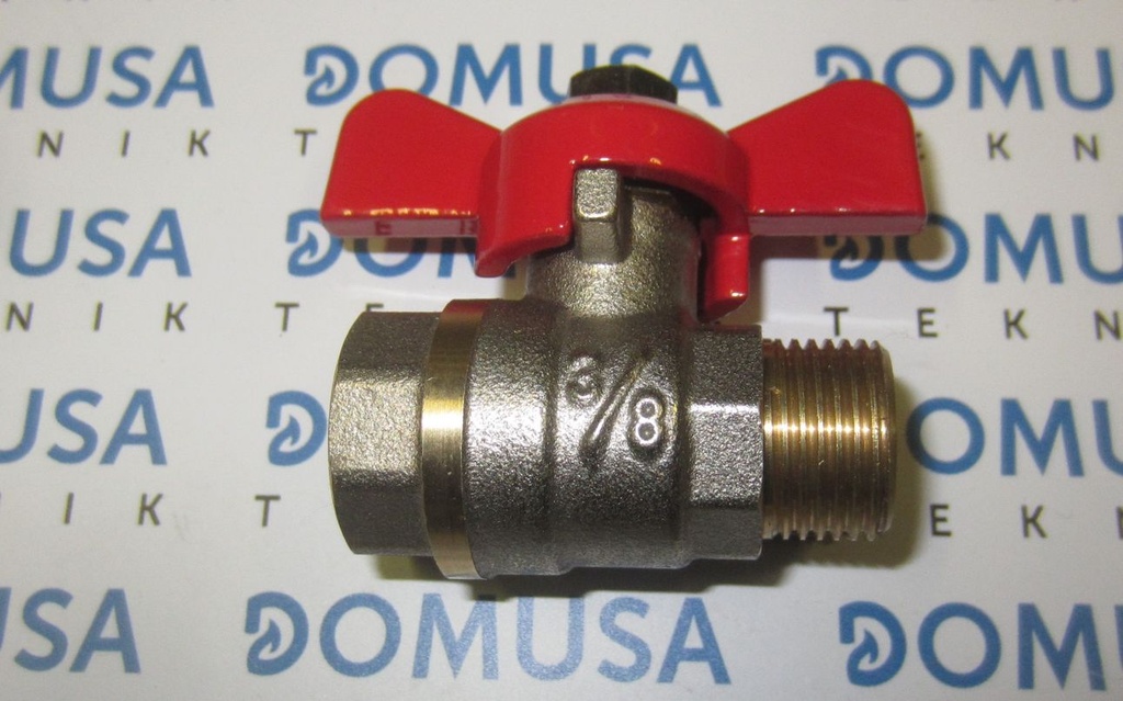 Llave llenado Domusa Climamix - Sirena - MCF - Evolution 3/8MH roja