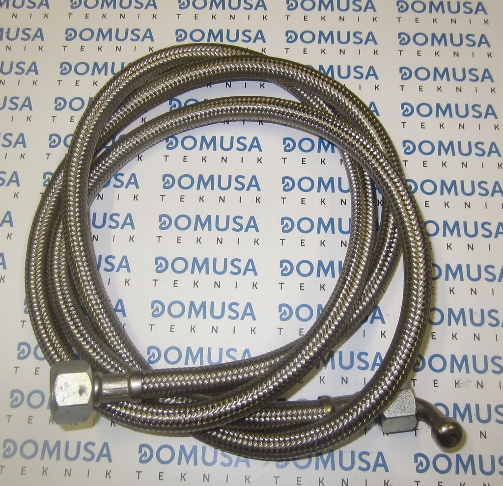 Latiguillo Domusa Evolution gasoil 3/8H recto - 1/4H curvo x 1500mm – CQUE000147