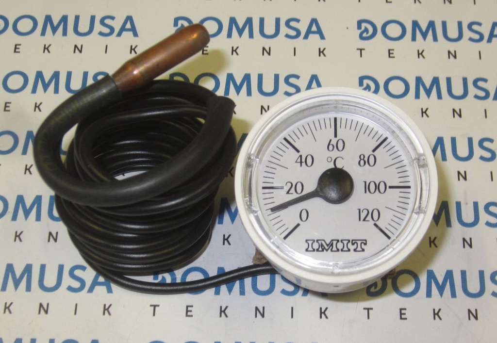 Termometro Domusa Clima Mix - Sirena - Ecogas (ø40-0/120º-1000mm) blanco