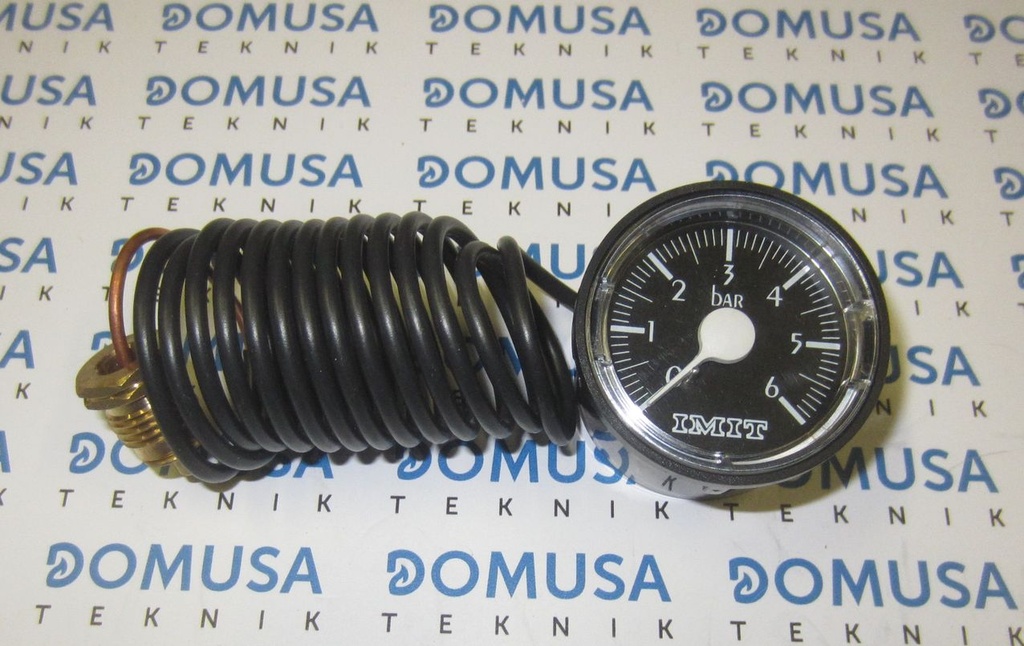 Manometro Domusa (ø40-1/4-0/6bar) negro – CELC000137
