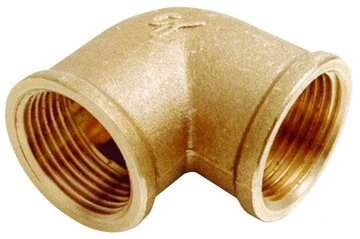 Codo roscar 3/4" HH 90° latón Fig 090