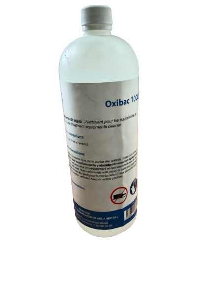 Limpiador de equipos de tratamiento de agua Oxibac 1000