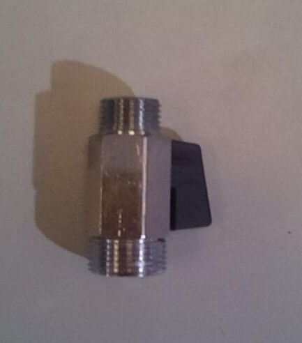 Llave ACS corte 3/4m-1/2m mini pomo negro – FA-016100