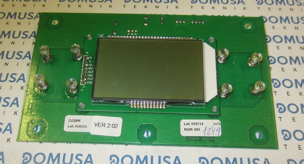 Placa electronica Domusa Dualtherm 25 display v.2.02
