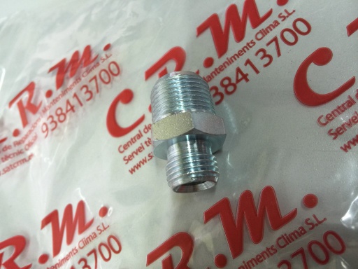 [602340] NIPLE GASOIL 1/4M x 3/8M Cónico Recto – 602340