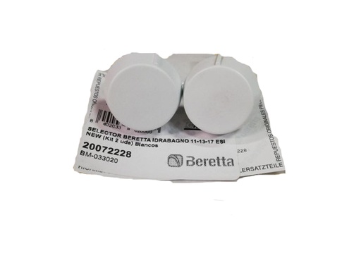 [20072228] Selector Beretta Idrabagno 11-13-17 Esi New (Kit 2 Uds) Blancos