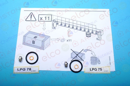 [65106695-01] Kit Transformacion Ariston Egis - As Gas Butano/Propano – 65106695-01