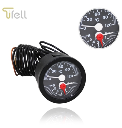 [CCTETHR10] TERMOHIDROMETRO 0-120 0-6 bar TERMOHIDROMETRO TIFELL TGK (Ø52-0/6b-0/120º-2000mm)