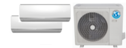 [CL20872] Aire Acondicionado CONJUNTOS MULTI-SPLIT PARED INVERTER 2x1 Serie MUPR-H9M | Modelo 2x1 MUPR-12x2-H9M | Refrigeración (kW) 2,65+2,65 | Calefacción (kW) 2,8+2,8