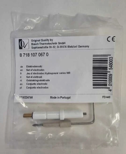 [87181070670] ELECTRODO JUNKERS WR275-6KV encendido-ionizacion – 87181070670