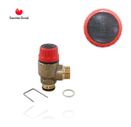 [05722800] Valvula seguridad Saunier Duval Isofast calefaccion (05722800) (03bar torica)