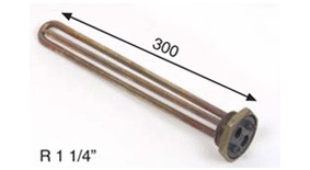 [TEIC-140] Resistencia electrica para termo 2000w roscada  1 1/4 con soporte anodo M6 – TEIC-140