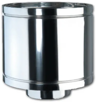 [EXTADPC10] Módulo final anti tormenta aislado inoxidable 316L/304 pared doble diámetro ø 100/150 – EXTADPC10
