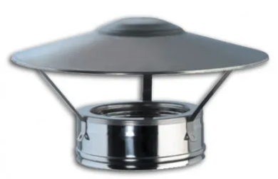 [EXCCDPC08] Módulo final deflector aislado inoxidable 316L/304 pared doble diámetro ø 80/130 – EXCCDPC08