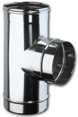 [L31604EXT69SF18] Te 90º inoxidable 316L pared simple diámetro ø 180 Salida Hembra – L31604EXT69SF18