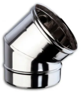 [L31604EXGA45X10] Codo 45º inoxidable 316L pared simple diámetro ø 100 – L31604EXGA45X10