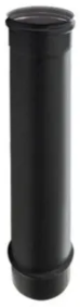 [NL316EXTA5S08] Tubo simple inoxidable aisi 316l negro mate para estufas de pellet diámetro 80mm 0.50m – NL316EXTA5S08
