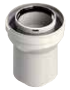 [6810125AMPMHP15] Ampliación Condensación FIG Macho - Hembra (PP/Acero lacado) Ø60/100 – 6810125AMPMHP15