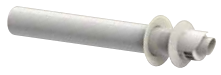 [10150TDFHP15] Tramo terminal coaxial horizontal de condensación FIG (1 tubo terminal) (PP/Acero lacado) Ø100/150 – 10150TDFHP15