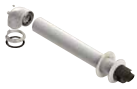 [610KCCDOMP15] KIT HORIZONTALES COAXIALES (compatibles con ARISTON, CHAFFOTEAUX, THERMOR) DE CONDENSACIÓN FIG (PP/Acero lacado) Ø60/100 – 610KCCDOMP15