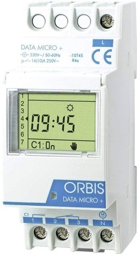 [OB172012N] Interruptor horario digital Data Micro+1 circuito Orbis