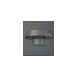 [0230008126] DEFLECTOR EVACUACION VERTICAL CHIMENEA SALIDA DE HUMOS  80 INOX