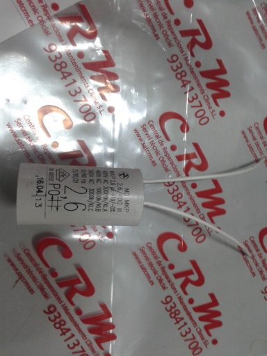 [CFOV000065] Condensador Domusa 02.6UF bomba agua – CFOV000065