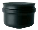 [NL316EXTCSM08] Copa simple 80mm diámetro inoxidable aisi 316l negro mate para estufas de pellet – NL316EXTCSM08