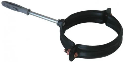 [NL316BCCT10R] Abrazadera con tirafondo inoxidable 100mm de diámetro aisi 316l negro mate para estufas de pellet – NL316BCCT10R