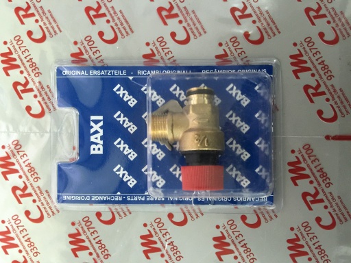 [122153310] Valvula seguridad Baxi Roca Sara - Nora - Gavina Confort GTI (3bar torica) – 122153310