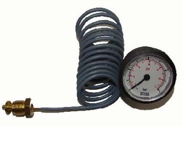 [54763017] MANOMETRO 0-4 BAR &amp;amp; 60PSI D:37 NEGRO