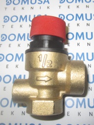 [CVAL000004] Valvula seguridad Domusa (03bar 1/2h con toma 1/4h)